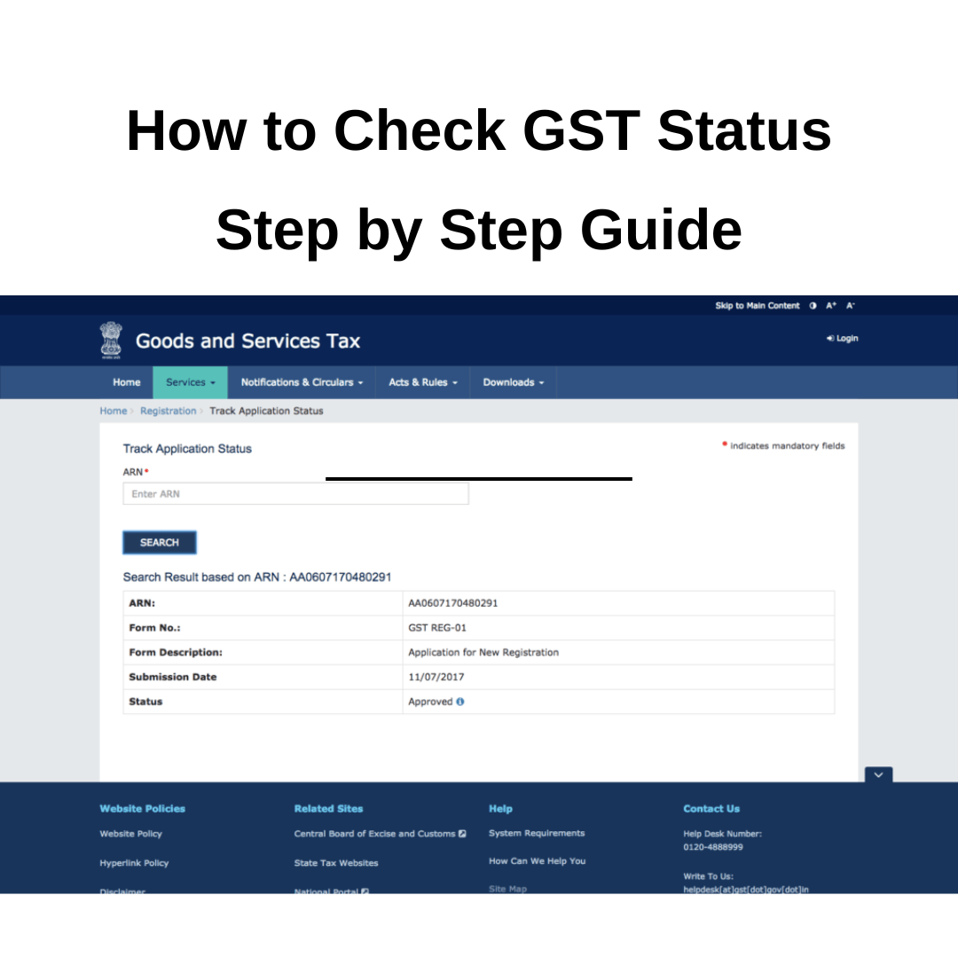 How to Check GST Status : Step by Step Guide – theGSTco - India