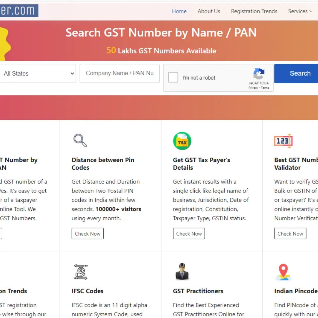 gst number finder by company name