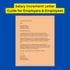 Salary Increment Letter: Guide for Employers & Employees - theGSTco