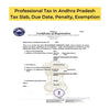 Understanding Professional Tax in Andhra Pradesh: Tax Slab, Due Date, Exemption, Penalty - theGSTco - India