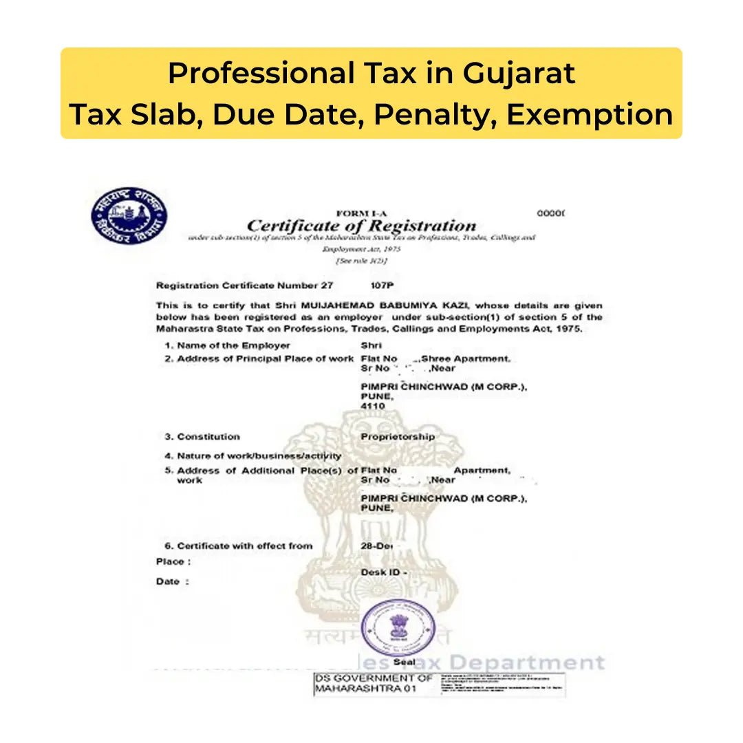 Professional Tax In Gujarat Tax Slab Due Date Penalty Professional tax in gujarat tax slab due date penalty