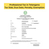 Understanding Professional Tax in Telangana: Tax Slab, Due Date, Penalty, Exemption - theGSTco - India