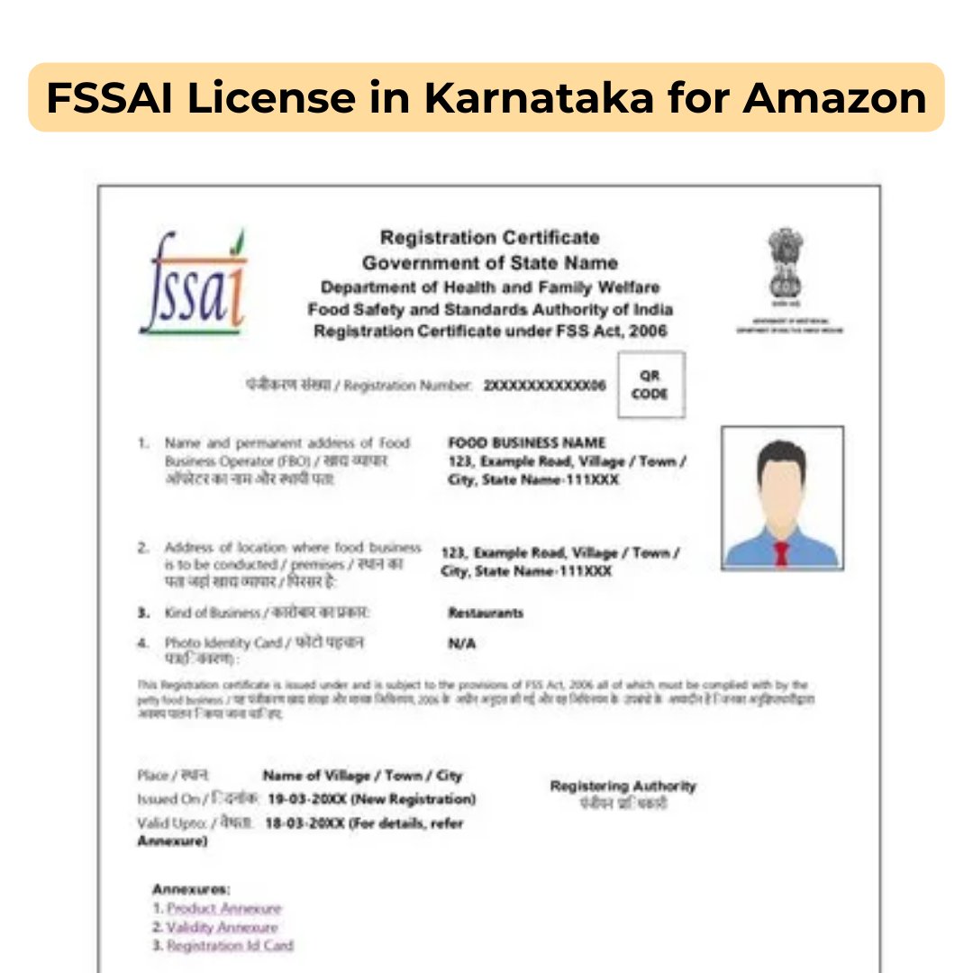 FSSAI State License for Karnataka