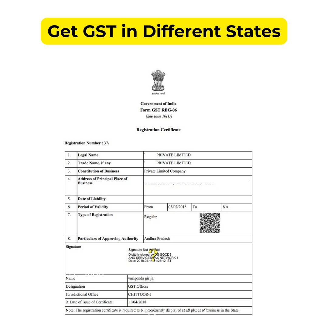 Get GST in Different State