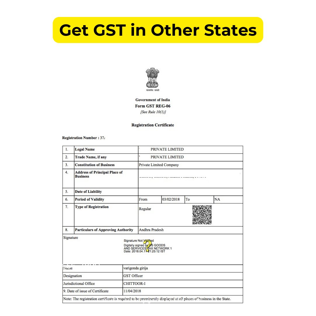 Get GST in Other State