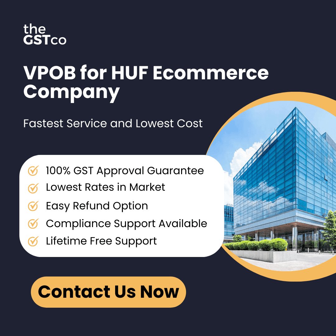 VPOB for Hindu Undivided Family (HUF) Ecommerce Company