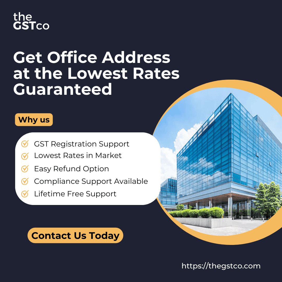 Get Office Address in Ahmedabad - Lowest Rates Guaranteed - theGSTco - India