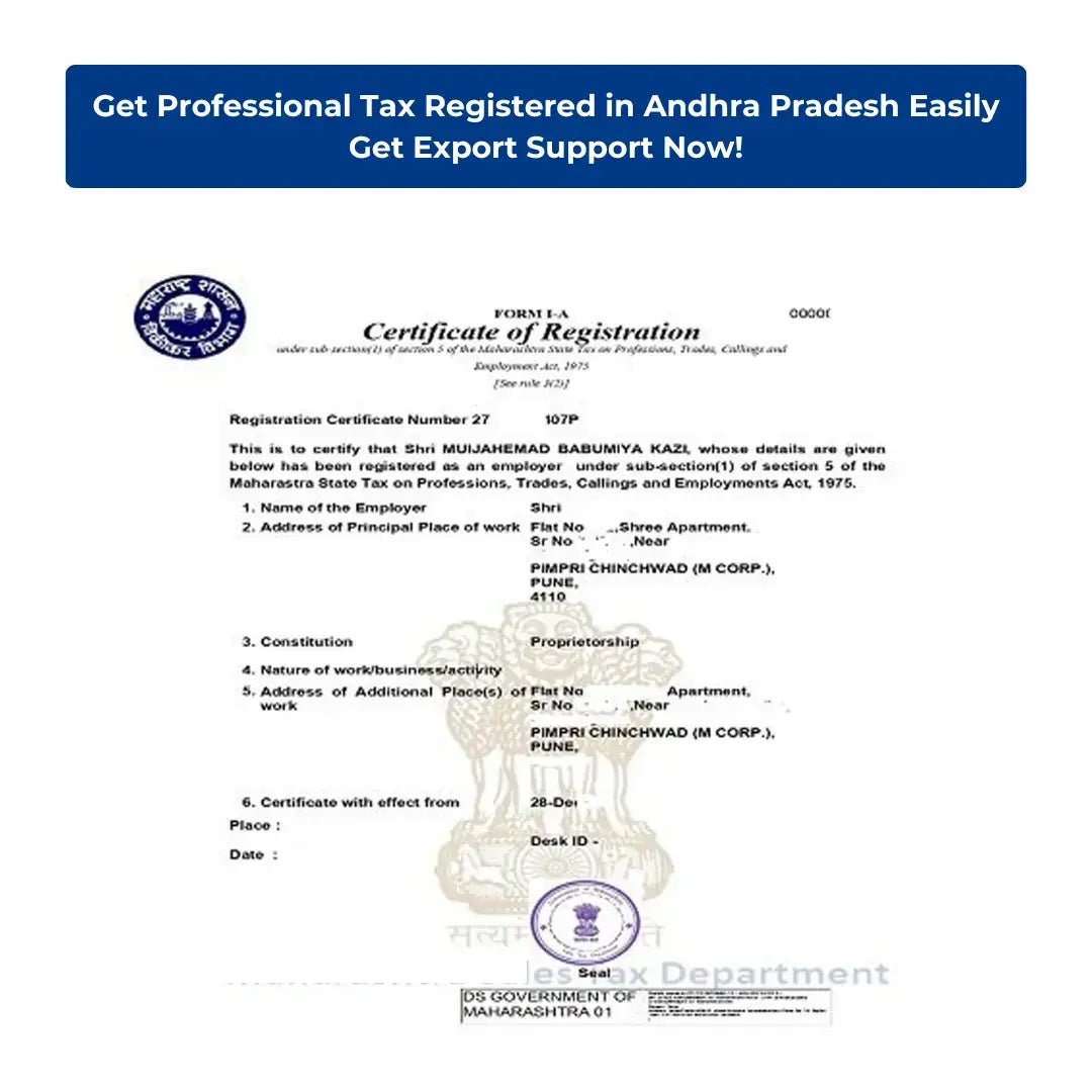 Professional Tax Registration in Andhra Pradesh - Quick and Easy Process - theGSTco