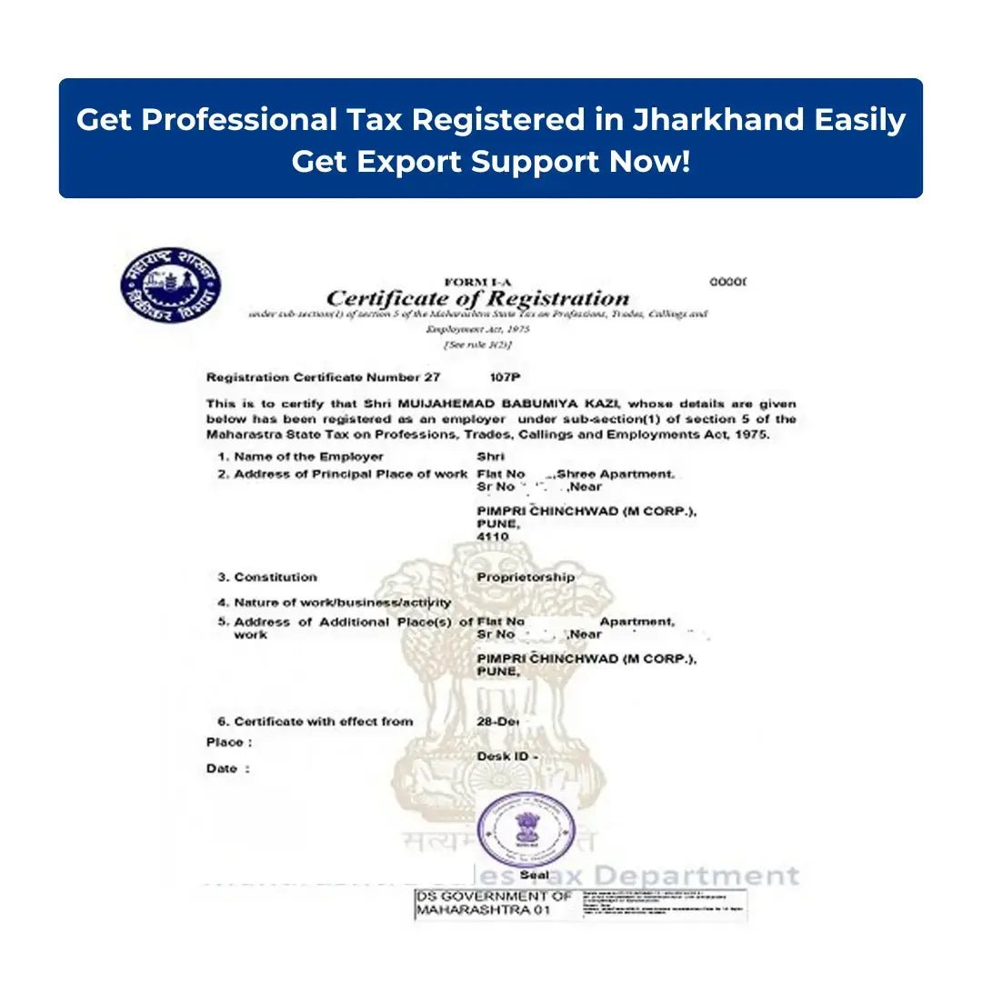 Professional Tax Registration in Jharkhand - Quick and Easy Process - theGSTco